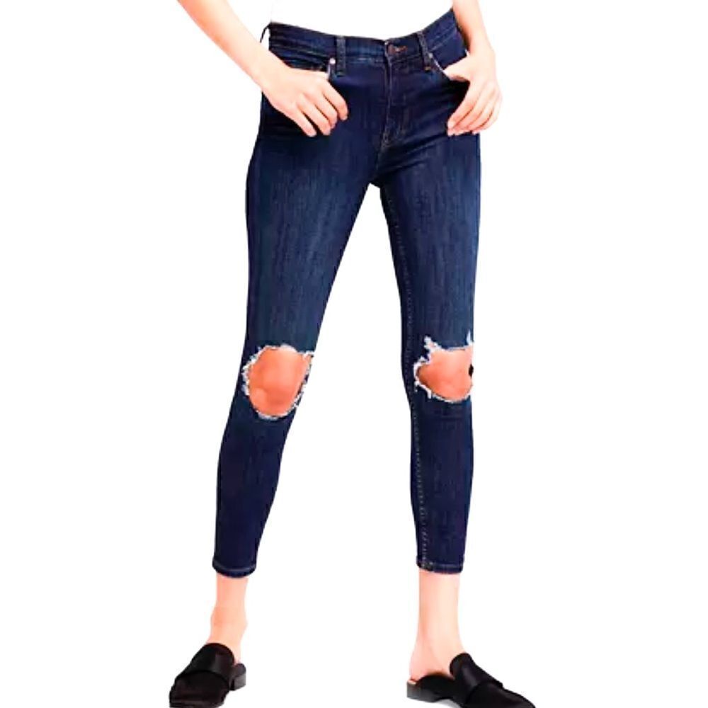 Free People Busted Knee Skinny Jeans